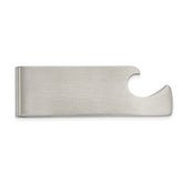 Chisel Stainless Steel Brushed Bottle Opener Money Clip